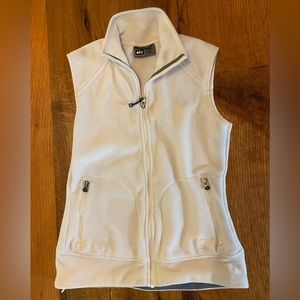 REI Ivory Super Soft and Cozy Zip Front Vest, Pockets, Adjustable Waist, Size XS